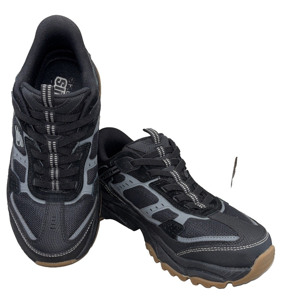 Skechers Slip-ins Vigor AT Sneaker Black Gray Men's Size 8.5 Wide Hands Free